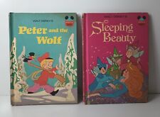 Vintage Walt Disney Peter And The Wolf & Sleeping Beauty Childrens Books 1974/82 picture