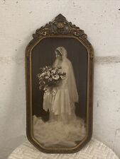 Antique 29x14in Ida Art Studio Framed Wedding Picture *RARE* picture