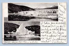 Dual View Vignette Takon Glacier Valley Alaska AK 1906 UDB Postcard P15 picture