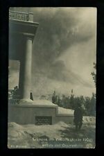 Real photo postcard RPPC Italy Volcano Vesuvio erupting disaster Vintage 1906 picture