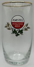 Vintage Amstel Holland Beer Glass W/ Gold Rim Bier Germany picture