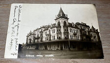 RARE Antique Post Card Hughes Hotel Fresno 1908 RPPC Real Photo George Besaw picture