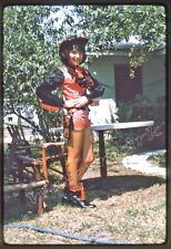 Young Lady Dressed as a Cowgirl, 35mm slide, 1967 Kodachrome picture