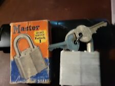 VTG Master Secret Service Lock Padlock No. 1 Hardened Laminated Steel w/ Keys picture