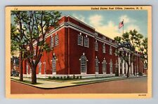 Jamaica NY-New York, U.S. Post Office Building, Antique Vintage Postcard picture