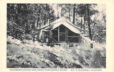 Camp Merrie Woode Girl Scouts Kalamazoo County Plainwell Michigan 1960c postcard picture