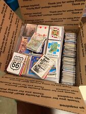 Large lot of 2,600 souvenir playing cards swap singles. Instant collection picture