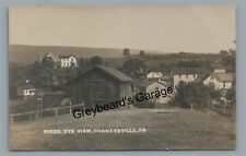 RPPC Birdseye Aerial View CHANEYSVILLE PA Bedford County Real Photo Postcard picture