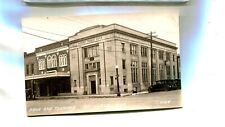 MOUNT HOREB WISCONSIN BANK THEATRE REAL PHOTO POSTCARD 8989R picture