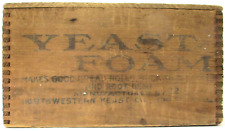 Vintage Yeast Foam Dovetailed Wood Box Northwestern Yeast Chicago IL picture