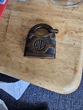 YALE Lock Brass Padlock Towne MF Co. USA Vintage Lock, 2.5 Inches Tall picture