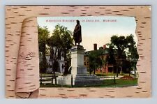 Milwaukee WI-Wisconsin, Washington Monument, Antique Vintage Souvenir Postcard picture