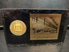 Old 1982 University Mississippi glass enclosed Dedication Award Holmes Center picture