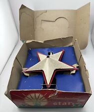 Vintage 1940s glolite metal light up Christmas tree star topper picture