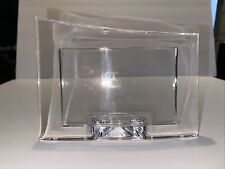 NAMBE LEAD CRYSTAL GLASS CLEAR PHOTO FRAME MODERN MADE IN GERMANY RARE picture