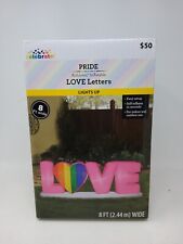 Airblown Inflatable Love Letters Light Up 8 Foot  Blow up LGBT Pride Sign picture