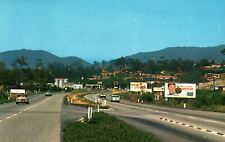 VINTAGE POSTCARD MAIN HIWAY ENTRANCE TO VISTA CALIFORNIA c. 1970's ADVERTISING picture
