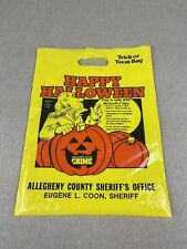 Vtg Halloween Trick or Treat Plastic Bag McGruff Crime Dog 11