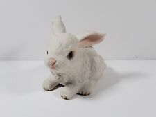 Edward Boehm Rabbit At Rest 400-87 White Porcelain Easter Figurine picture