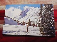 a Vintage 1960s UTAH postcard ALTA SKI RESORT People Skiing Ski Slope Snow  picture