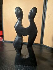 African Vintage Wooden Lover’s Statue Ghana Zimbabwe Art Home Decor Collectible picture
