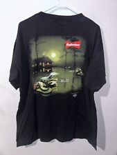 Budweiser Frogs Vintage Black Single Stitch Shirt 90s Made USA XL 20 X 26 picture