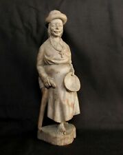 A Native American Beggar, Bolivia Colonial Spanish Period, Antique Wood Statue picture