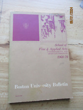 BOSTON UNIVERSITY BULLETIN: (1968-9) SFAA-Undergraduate & Graduate programs; 156 picture