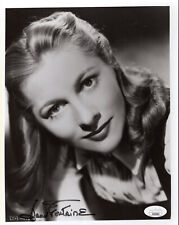 JOAN FONTAINE HAND SIGNED 8x10 PHOTO       YOUNG+GORGEOUS POSE         JSA picture