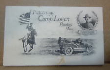 1918 WW1 Era Camp Logan - Houston, Texas Postcard Booklet w/10 Postcards RARE picture
