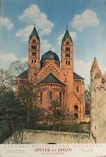 c. 1959 Germany Deutschland Allemagne Speyer Am Rhein Willi Fix Travel Poster picture