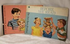 Vintage 1956 1962 BEFORE WE READ The New Basic Readers Set of 2 Schoolbooks picture