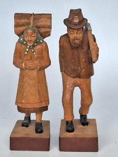 Vintage - Wood Carving - Man & Woman picture