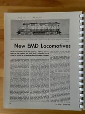 NOS 1963 EMD Electro Motive General Motors Locomotives GP35 DD35 Press Clippings picture