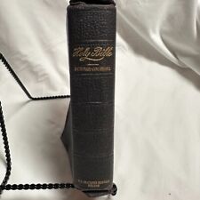 c1915 Holy Bible S.S. Teachers Edition Nelson - Antique Leather Bound picture
