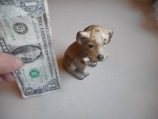 Very Rare Cast Iron & Painted Hubley Mutt w/Bone Doorstop or Paperweight picture