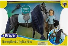 Breyer Horses Freedom Series Jet and English Rider Charlotte Horse Set #61145 picture