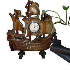 Vintage ASTRA Made In Germany Cast Iron Ship Clock Doorstop  picture