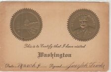 Rare 1909 Postcard - I have Visted Washington D.C. - signed Joseph Fricke  picture