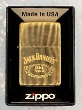 Vintage 1997 Jack Daniel’s Old No 7 High Polish Brass Zippo Lighter NEW picture