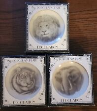 Set of 3 Porcelain Mini Wildwife Plates W/stand picture
