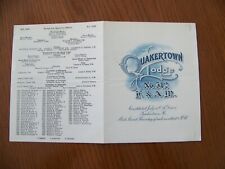 Quakertown Pennsylvania PA Quakertown Lodge Free Mason 512 Masonic Program 1949 picture