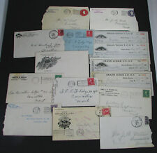 #24 - 15 old 1919-1920s CORVALLIS, MONTANA / ODD FELLOWS IOOF covers, receipts picture