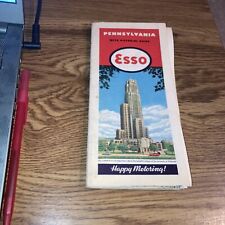1946 ESSO Pennsylvania Map with Pictorial Guide - Happy Motoring  picture