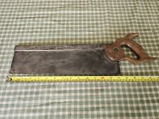 Rare Vintage I & M Sorby 14” Steel Back Tenon Saw 10TPi picture