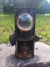 Vintage Adlake Kerosene side Lantern Car Side Lamp Clear and Red Glass Lenses picture