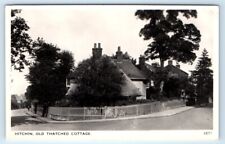 RPPC HITCHIN Old Thatched Cottage ENGLAND UK 1958 Postcard picture