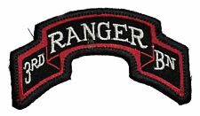 Original U.S. Army 3rd BN Battalion Ranger Part Embroidered Color Scroll Patch picture