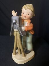 Napco “Cameraman” Figurine Hummel Style (Japan) 5 3/4” Tall VTG 1950’s A44070 picture
