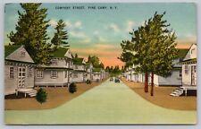 Postcard: Pine Camp (Fort Drum), New York - Company Street, Posted in 1953 (Q33) picture